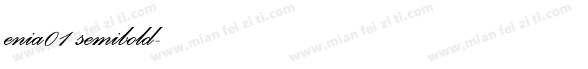 enia01 semibold字体转换
